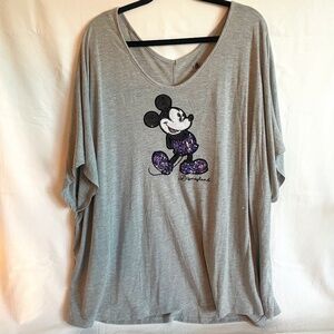 Authentic Disneyland Park Sequin Mickey Shirt - Size 3x
